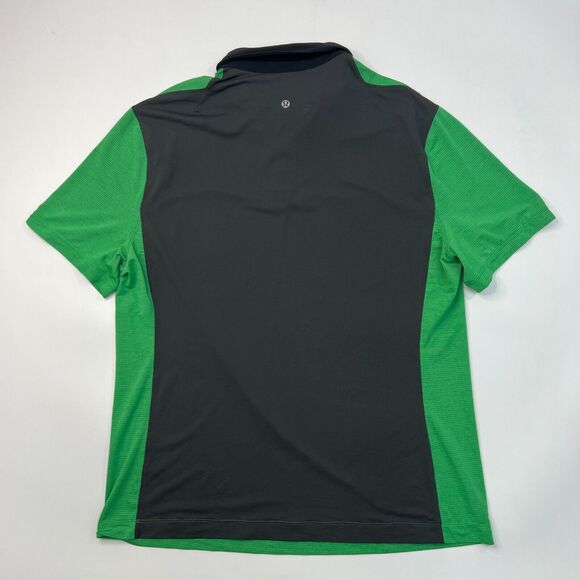 Lululemon Precision Polo Shirt Mens L Large Green Athletic Thin Fabric Golf - Picture 5 of 10